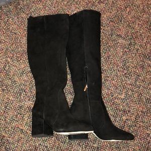 Sam Edelman Tall Black Suede Boots